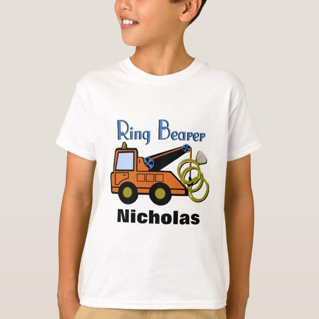T-shirt Camion de remorquage de porte-bagues (Devant)