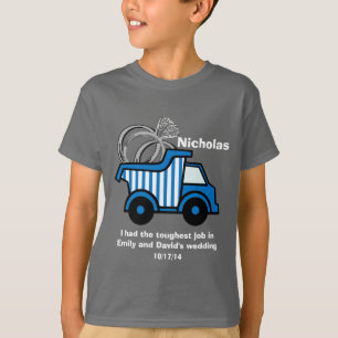 T-shirt Camion de vidange Bleu
