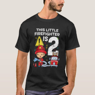 T-shirt Camion d'incendie 2 ans Garçons pompier Toddler 2e