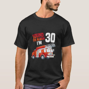 T-shirt Camion d'incendie 30e anniversaire pompier thème 3
