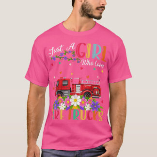 T-shirt Camion D'Incendie Qui Aime Les Camions D'Incendie