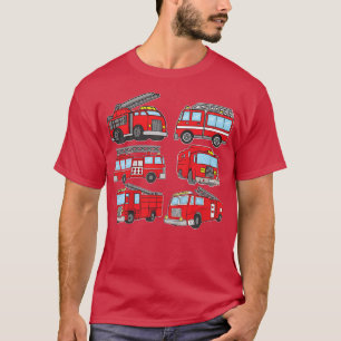T-shirt Camion d'urgence Camion d'incendie pour enfants Ca