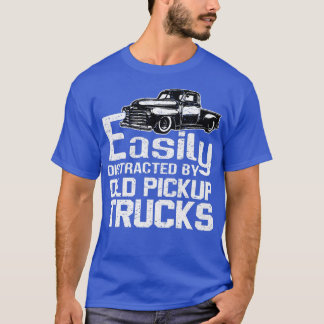 T-shirt Camion Facilement Distrait Par De Vieux Camions De