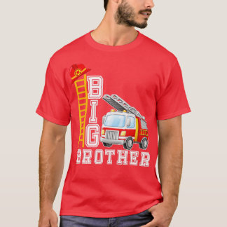 T-shirt Camion Feu Big Brother Manches Courtes Pour Les Je