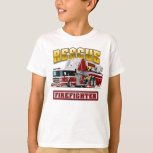 T-shirt Camion-feu de dessin