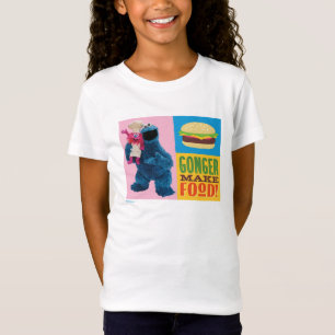 T-Shirt Camion fourré de Cookie Monster   Gonger Make Food