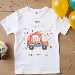 T-shirt Camion glace Scoops of fun anniversaire de enfant