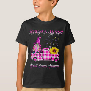T-shirt Camion Gnomes Sa Lutte Est Mon Combat Cancer Du Se