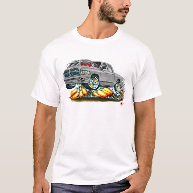 T-shirt Camion gris de cabine de Dodge SRT10 double (Devant)