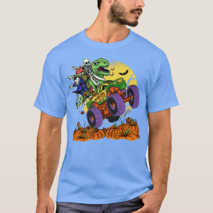 T-shirt Camion Halloween TRex Dinosaur Monster