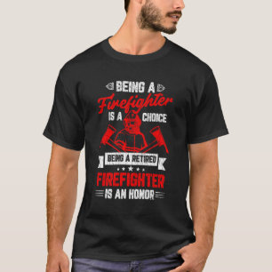T-shirt Camion incendie pompier retraité