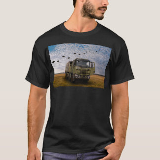 T-shirt Camion Kl De L'Armée Néerlandaise Et Paradrop.