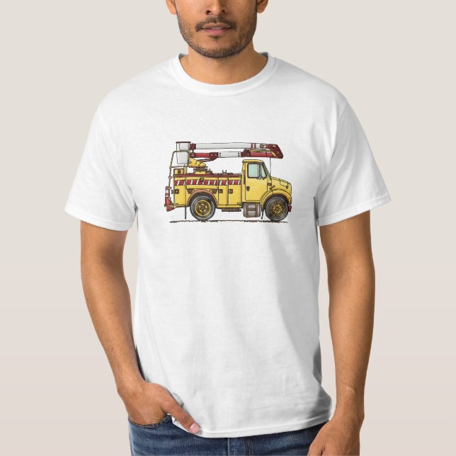 T-shirt Camion mignon de récolteuse de cerise (Devant)