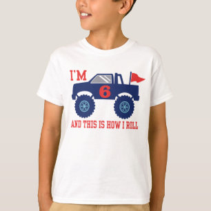 T-shirt Camion Monster 6 Anniversaire