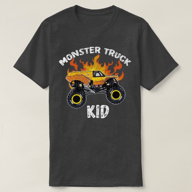 T-shirt Camion Monster Earthshaker Cadeau pour enfants (Design devant)