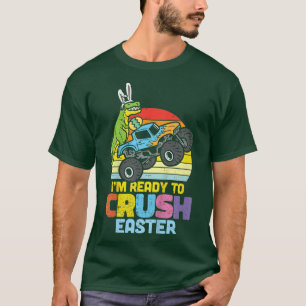 T-shirt Camion Monster Pour Enfants Prêt À Écraser Les Gar