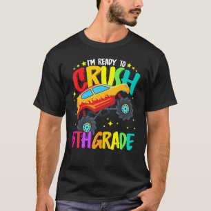 T-shirt Camion Monster Prêt À Écraser La Cinquième Année R