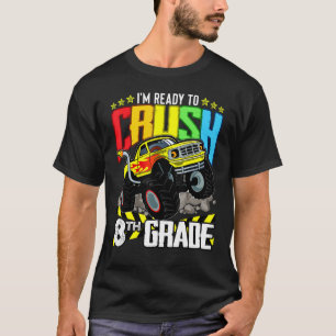 T-shirt Camion Monster Prêt À Écraser La Huitième Année Re