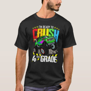 T-shirt Camion Monster Prêt À Écraser La Quatrième Année R