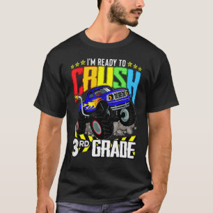 T-shirt Camion Monster Prêt À Écraser Troisième Classe Ret
