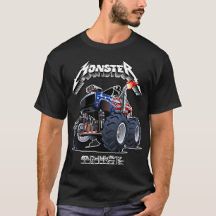 T-shirt Camion monstre de dessin animé