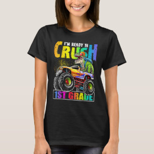 T-shirt Camion monstre de dinosaure de 1ère année de broya