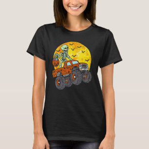 T-shirt Camion Monstre de Squelette Moon Candy Enfants en