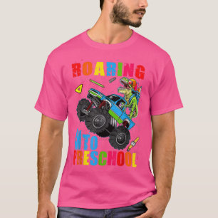 T-shirt Camion monstre Dinosaure préscolaire en ruines Ret