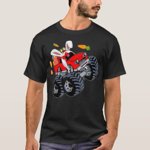 T-shirt Camion Monstre Drôle Avec Des Oreilles De Lapin OE