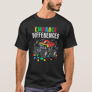 T-shirt Camion Monstre Enfants Embrasser Différences Sensi