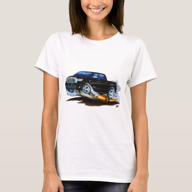 T-shirt Camion noir de Crewmax de toundra de Toyota (Devant)