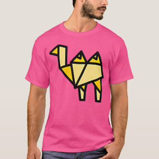 T-shirt Camion Origami Poitrine Imprimer Polygone Origami 