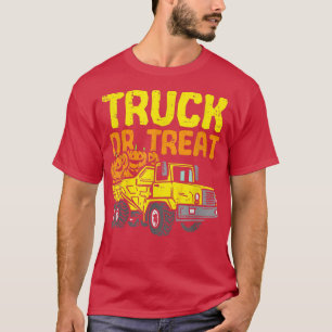 T-shirt Camion Ou Traiter Citrouilles Enfants Garçons Hall