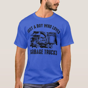 T-shirt Camion-poubelle Juste Un Garçon Qui Aime Les Camio