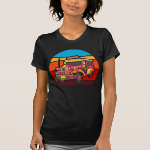 T-shirt Camion Retro Philippines Jeepney