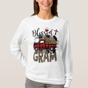 T-shirt Camion rouge Leopard béni Gram meilleur cadeau pou
