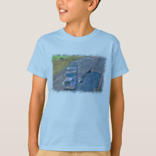 T-shirt Camion routier Camion de transport de marchandises