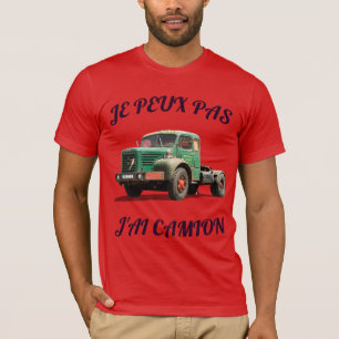 T-shirt Camion Vert Vintage – Illustration Rétro de Truck