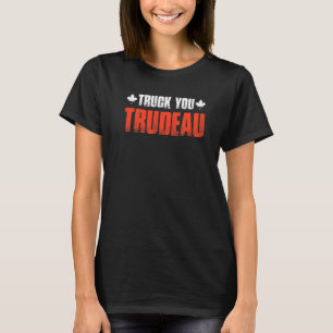 T-shirt Camion You Trudeau Retro Trucker Support Freedom C