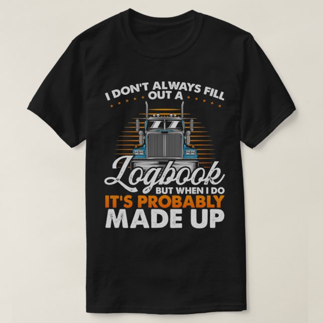 T-shirt Camionnette Camionneur Camionneur de camion (Design devant)