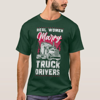 T-shirt Camionnette Conducteur de camion Femme Girami Vint