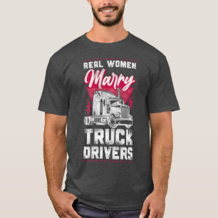 T-shirt Camionnette Conducteur de camion Femme Girami Vint