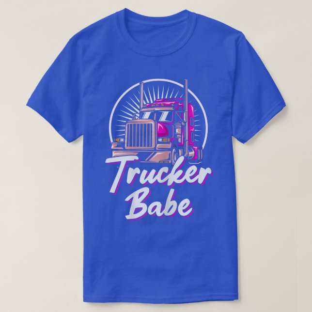 T-shirt Camionnette Femme Chauffeur de camion Bébé Asphalt (Design devant)
