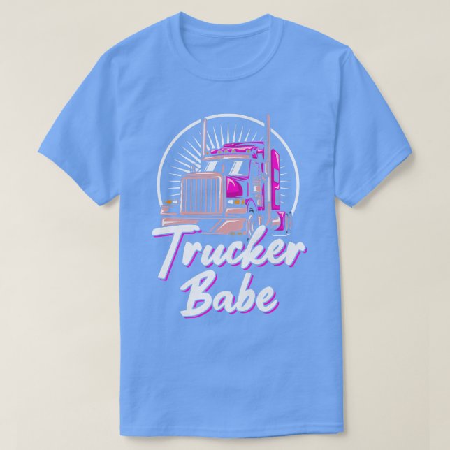 T-shirt Camionnette Femme Chauffeur de camion Bébé Asphalt (Design devant)