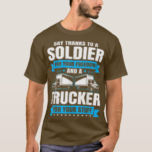 T-shirt Camionnette Pays Camionneur Diesel Freight Truck D