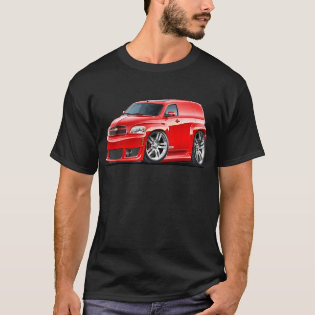T-shirt Camionnette rouge de Chevy HHR solides solubles (Devant)