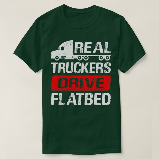T-shirt Camionneur à chargeur fixe à faible charge (Design devant)