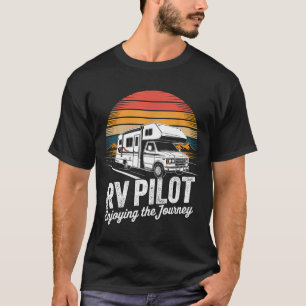T-shirt Camionneur de camping-car de camping-car profitant