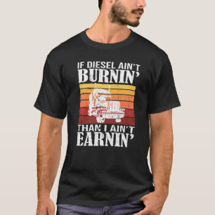 T-shirt Camionneur Diesel Big Rig Semi Trailer Conducteur 