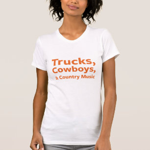 T-shirt Camions, cowboys et musique country